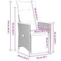 Miniatyrbild 9 av 10: vidaXL Caféset med dynor 9 delar konstrotting grå
