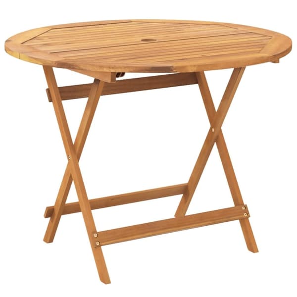 vidaXL Hagespisegruppe 5 deler beige polyrotting og heltre