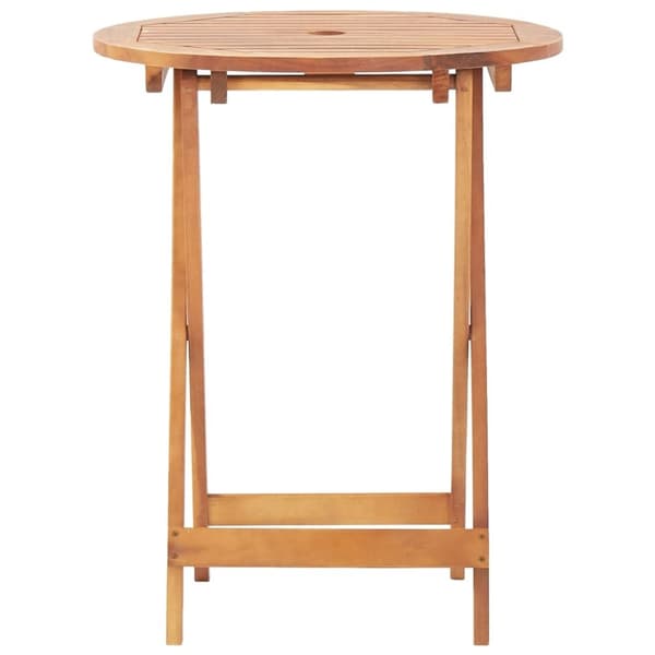 vidaXL Bistrosett 3 deler beige polyrotting og heltre
