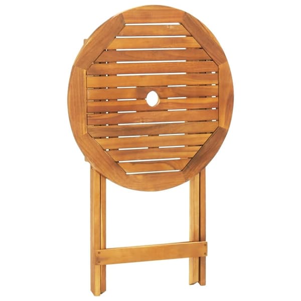 vidaXL Bistrosett 3 deler beige polyrotting og heltre