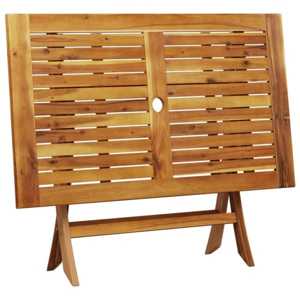 vidaXL Hagespisegruppe 5 deler beige polyrotting og heltre