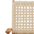 Miniatyrbilde 11 av 11: vidaXL Hagespisegruppe 7 deler beige polyrotting og heltre