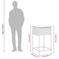 Miniatyrbillede 10 af 10: vidaXL barsæt til haven 5 dele med hynder polyrattan grå