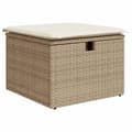 Miniatyrbillede 7 af 11: vidaXL sofasæt til haven 6 dele med hynder polyrattan beige