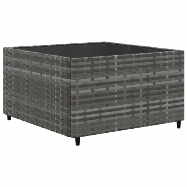 vidaXL loungesæt til haven 8 dele med hynder polyrattan grå