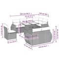 Miniatyrbillede 11 af 11: vidaXL sofasæt til haven 9 dele med hynder polyrattan beige