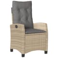 Miniatyrbillede 5 af 11: vidaXL spisebordssæt til haven 5 dele med hynder polyrattan beige