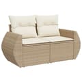Miniatyrbillede 7 af 11: vidaXL sofasæt til haven 8 dele med hynder polyrattan beige