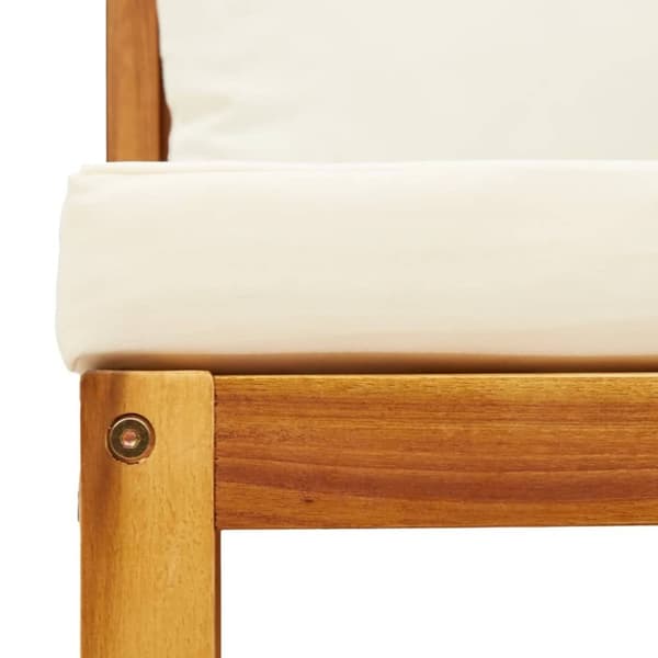 vidaXL Loungeset med dynor 4 delar massivt akaciaträ