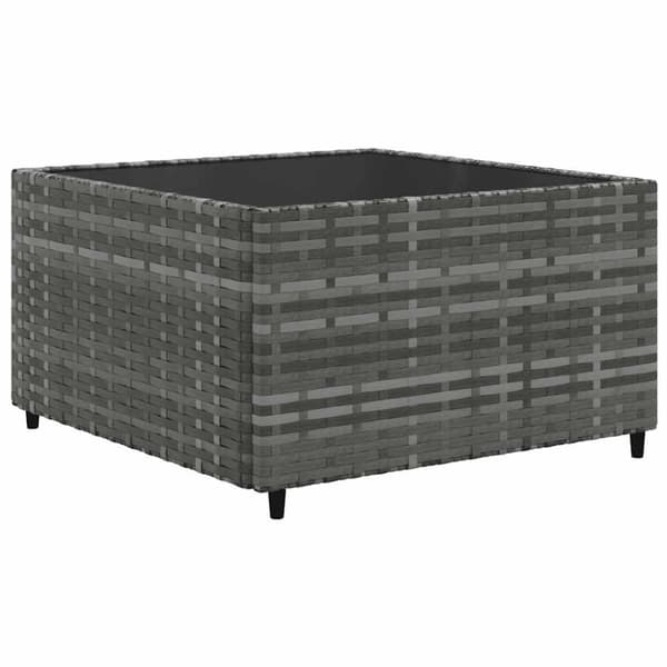 vidaXL loungesæt til haven 7 dele med hynder polyrattan grå