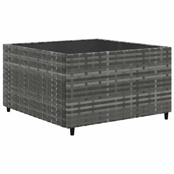 vidaXL loungesæt til haven 6 dele med hynder polyrattan grå
