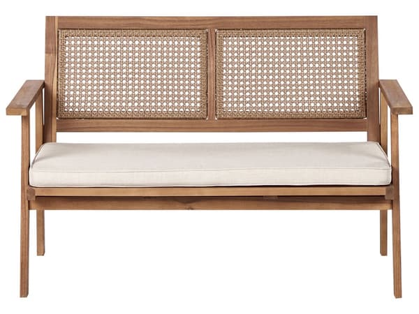 Loungesæt Akacietræ Certificeret 4 Personers Udendørs Havesofa med Lænestole og Sofabord til Terrasse Have Indretning