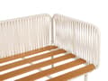 Miniatyrbillede 10 af 11: Loungesæt Grå 3 Personers Udendørs Havesofa med Fodskammel og Sofabord til Terrasse Have Indretning