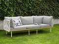 Miniatyrbillede 4 af 11: Loungesæt Grå 5 Personers Udendørs Havesofa med Lænestole og Sofabord til Terrasse Have Indretning
