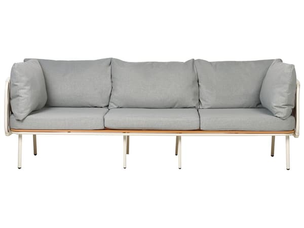 Loungesæt Grå 5 Personers Udendørs Havesofa med Lænestole og Sofabord til Terrasse Have Indretning