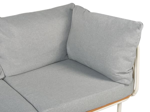 Loungesæt Grå 5 Personers Udendørs Havesofa med Lænestole og Sofabord til Terrasse Have Indretning