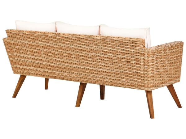 Loungesæt Rattan 5 Personers Udendørs Havesofa med Lænestole Modul Vandtætte Hynder Sofabord til Terrasse Have Indretning
