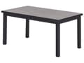 Miniatyrbilde 10 av 11: 5-seters loungesett Svart metallramme Off-white sitteputer Bord med glassplate Moderne og skandinavisk stil Hagemøbler