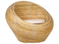 Miniatyrbilde 9 av 11: Hagesofasett Naturrotting med Sitteputer Beige 2 seters Lenestoler Innendørs Utendørs Boho Style