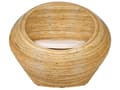Miniatyrbilde 10 av 11: Hagesofasett Naturrotting med Sitteputer Beige 2 seters Lenestoler Innendørs Utendørs Boho Style