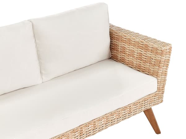Uteplass Sett Off-White Rotting 2 Seter 2 Stoler Off-White Puter Utendørs Landlig