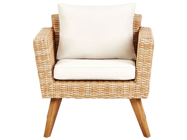 Uteplass Sett Off-White Rotting 2 Seter 2 Stoler Off-White Puter Utendørs Landlig