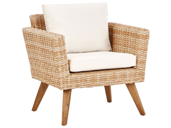 Uteplass Sett Off-White Rotting 2 Seter 2 Stoler Off-White Puter Utendørs Landlig