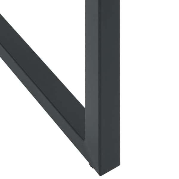 vidaXL 9-osainen Ulkobaarisarja musta jauhemaalattu teräs