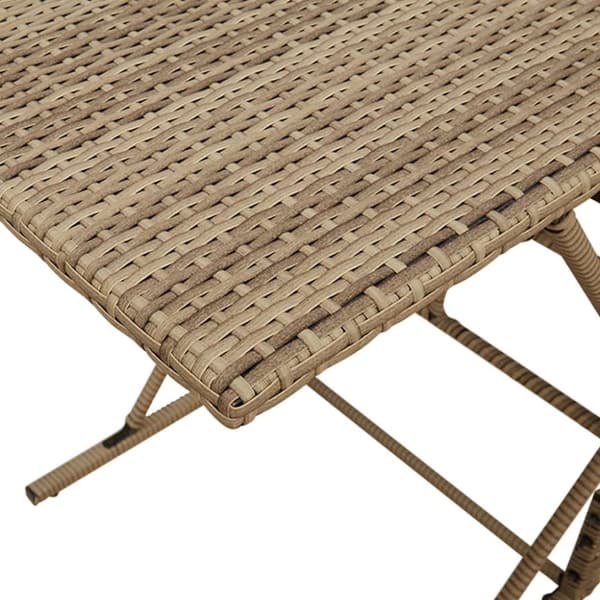 vidaXL spisebordssæt til haven 7 dele med hynder polyrattan beige