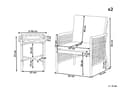 Miniatyrbild 3 av 11: Bistroset Vit Aluminium Polyester 2-sits 2 Stolar och Bord Caféset