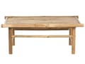 Miniatyrbild 9 av 11: Loungegrupp med 2 Sittplatser i Bambu Ljust trä och Off-white Ryggstöd Sittdynor med Soffbord Inomhus- och Utomhus Modern Design