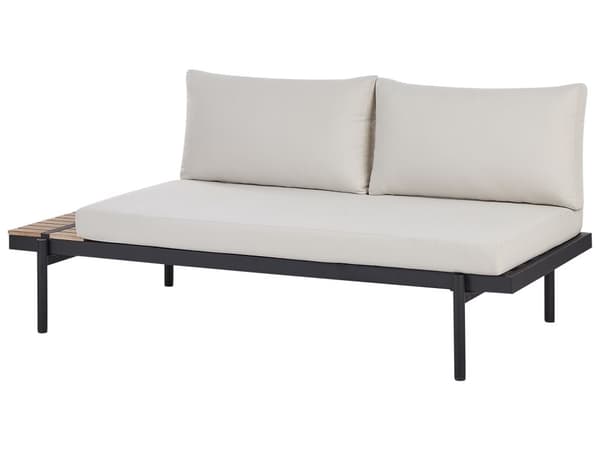 Loungesett Off-white Eukalyptustre 5-seters hjørnesofa med sitteputer Salongbord Moderne design Hagemøbler