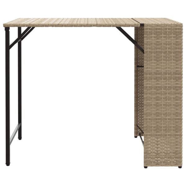vidaXL Hagespisegruppe 5 deler beige polyrotting