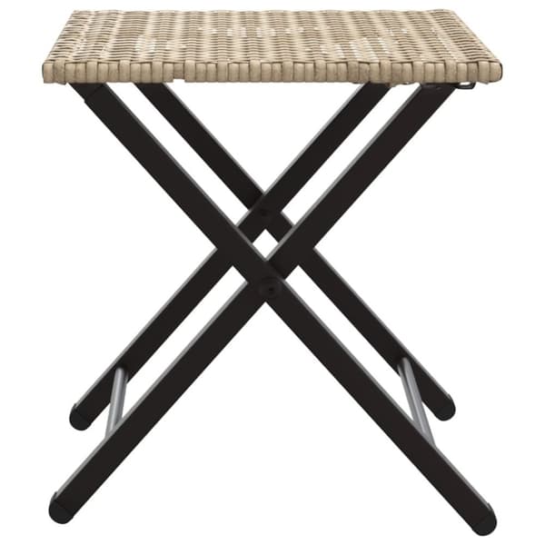 vidaXL Hagespisegruppe 5 deler beige polyrotting