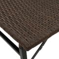 Miniatyrbilde 10 av 11: vidaXL Hagespisegruppe 5 deler sammenleggbar brun polyrotting