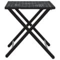 Miniatyrbilde 8 av 11: vidaXL Hagespisegruppe 5 deler sammenleggbar svart polyrotting