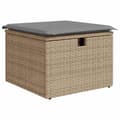 Miniatyrbilde 5 av 9: vidaXL Hagesofaer med puter 2 deler beige polyrotting akasie