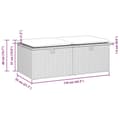 Miniatyrbilde 8 av 9: vidaXL Hagesofaer med puter 2 deler beige polyrotting akasie
