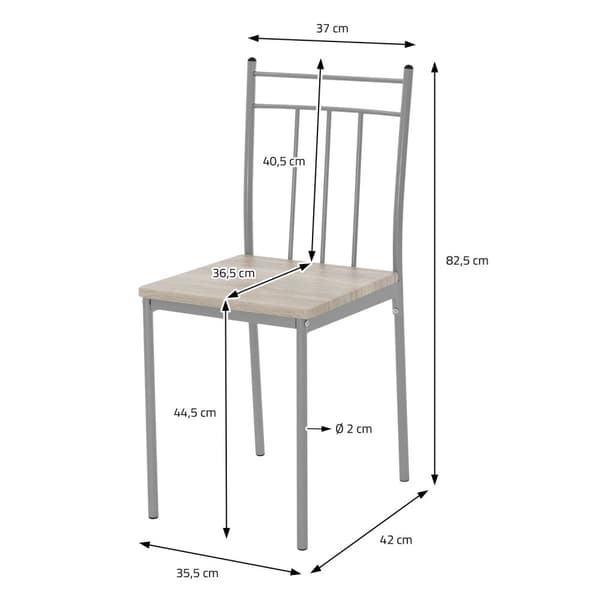 Ruokailu setti 4 hengelle 5-osainen ruokapöytä ja 4 tuolia vaalea tammi puu ML design