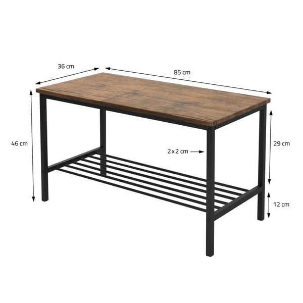 Matrumsset med bänk 4-delat med matbord och stolar rustik ek stålram ML design