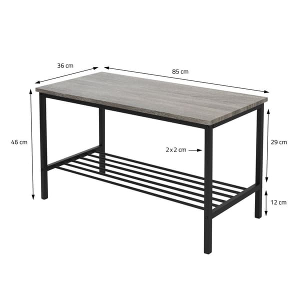Matrumsset med bänk 4-delat med matbord och stolar ekgrå stålram ML design