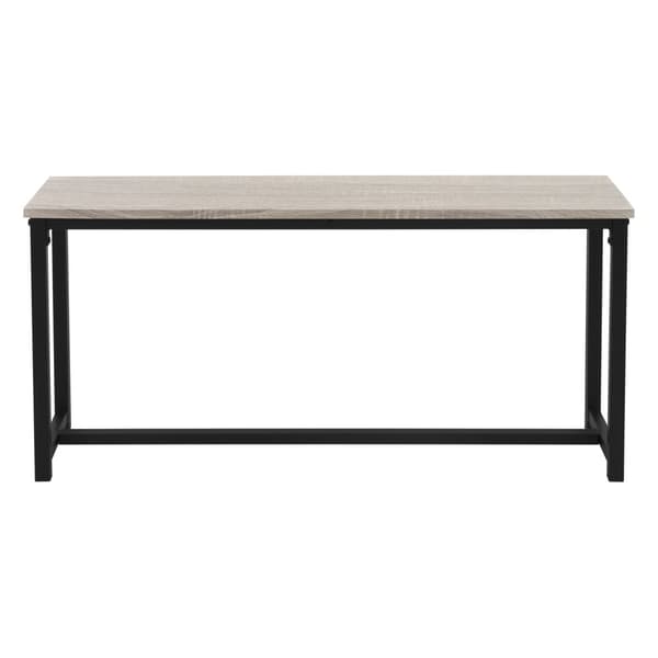 Spisestuesæt med 2 bænke 3-delt med spisebord Sonoma eg stålramme ML design