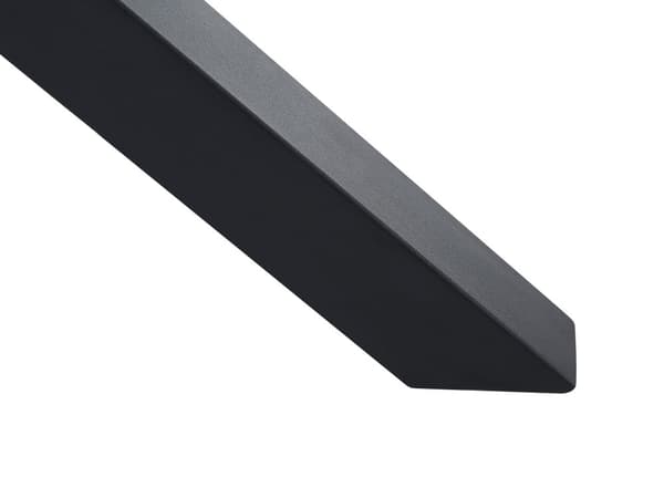 Hagespisesett Grått og Svart Aluminiumsbord Keramisk Glass Bordplate PE Rotting Stoler Rustfritt Stål Ramme 4 Seter Utemøbler Moderne