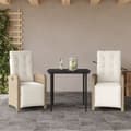 Miniatyrbild 1 av 2: Bistrogrupp med dynor 3 delar beige konstrotting