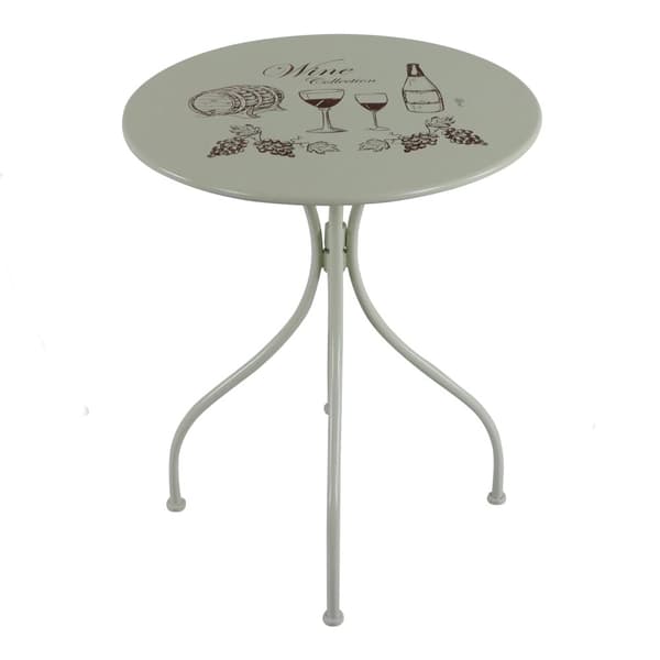 AXI Maxime Bistro Set Balkong, 2 stolar 1 bord, Cream Wine Veranda Bistro Set - Bistro Set Trädgård, Mosaic Bistro Bord för Trädgård/Balkong/Terrass