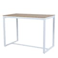 Miniatyrbillede 4 af 7: AXI Ravi Baruppsättning med 4 barstolper i aluminium / Polywood med Trälook | Barbord med 4 Barstolper i teaklook for utomhusbruk / Trädgård