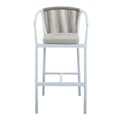Miniatyrbillede 5 af 7: AXI Ravi Baruppsättning med 4 barstolper i aluminium / Polywood med Trälook | Barbord med 4 Barstolper i teaklook for utomhusbruk / Trädgård