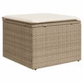 Miniatyrbillede 5 af 8: vidaXL sofasæt til haven 2 dele med hynder polyrattan akacietræ beige