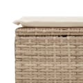 Miniatyrbillede 6 af 8: vidaXL sofasæt til haven 2 dele med hynder polyrattan akacietræ beige