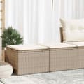 Miniatyrbillede 2 af 8: vidaXL sofasæt til haven 2 dele med hynder polyrattan akacietræ beige